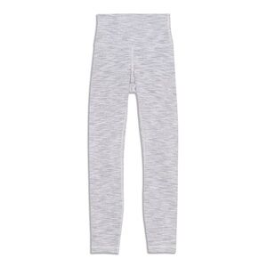 lululemon athletica Heather Light Gray High-Waist Leggings